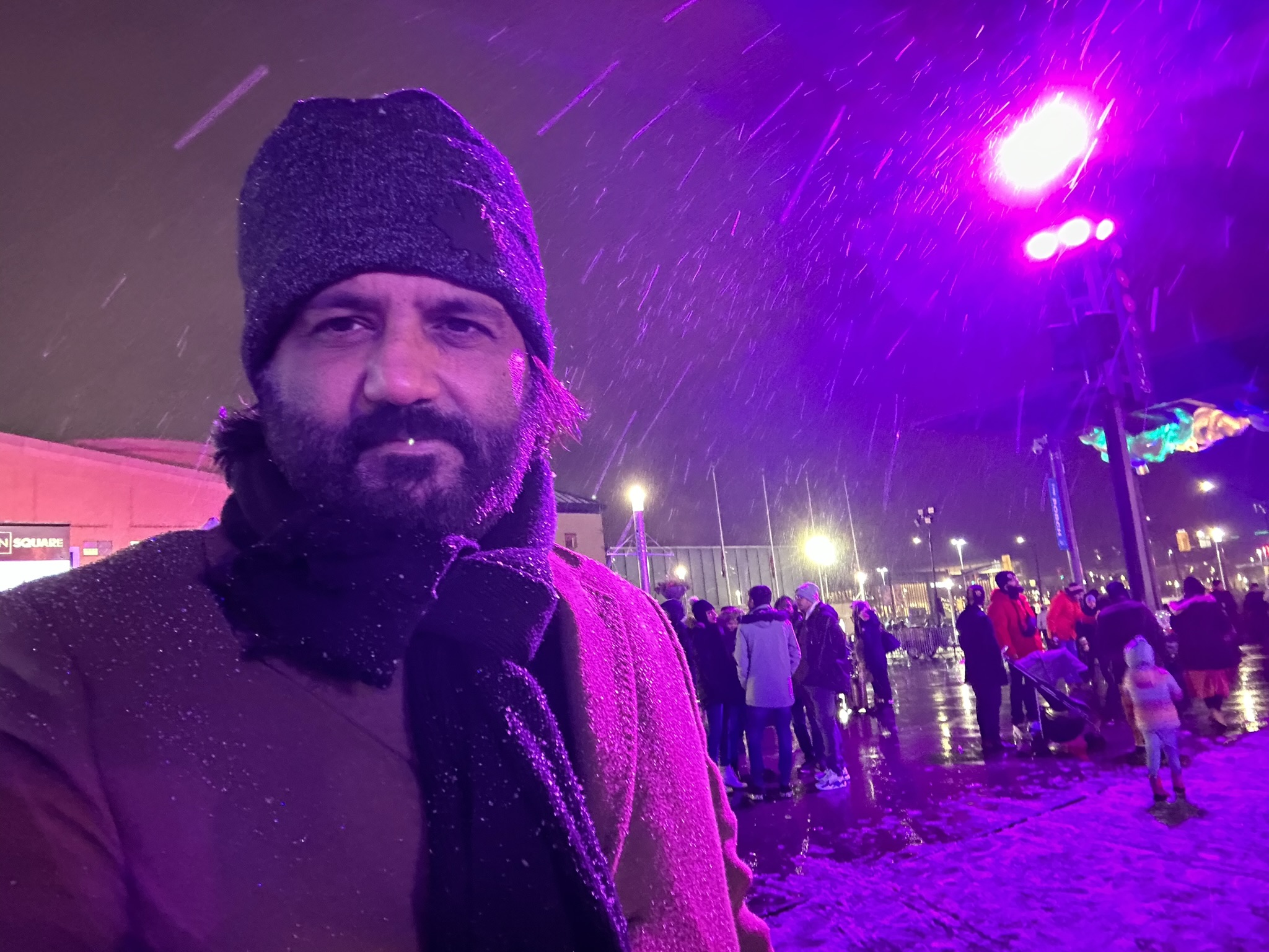 At the Celebtration Square on New Year Eve